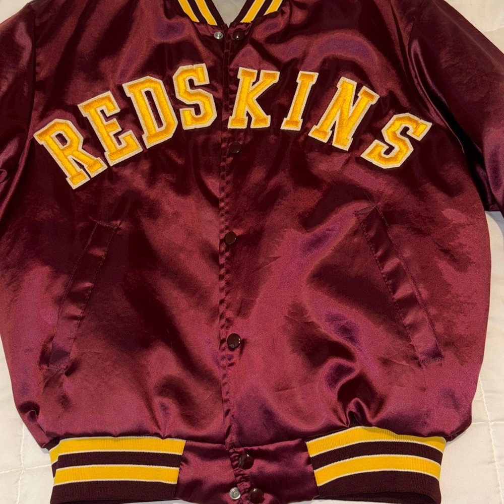 Vintage Washington Redskins Satin Bomber Jacket